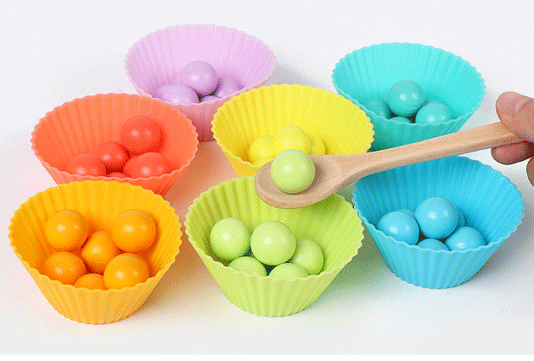 Children's toys Montessori wooden toys hands training brain Clip beads puzzle math game baby early educational toys for children