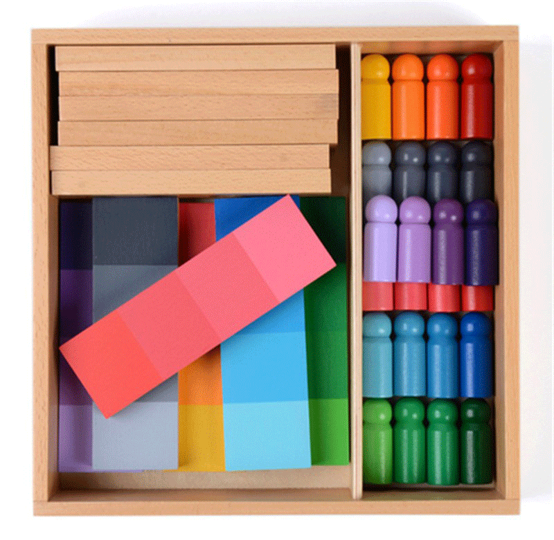 New Montessori wooden baby toy 24 pieces of Color to classify early childhood preschool wood homework children baby gifts