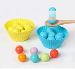 Children's toys Montessori wooden toys hands training brain Clip beads puzzle math game baby early educational toys for children