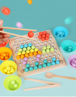 Children's toys Montessori wooden toys hands training brain Clip beads puzzle math game baby early educational toys for children