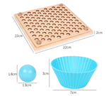 Children's toys Montessori wooden toys hands training brain Clip beads puzzle math game baby early educational toys for children