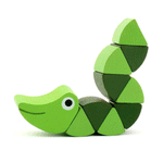 Montessori Toys Wooden Educational Toys for Children Early Learning Exercise Baby Fingers Flexible Children Wooden Twisted Insect Game