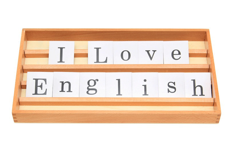 New baby wooden toys Montessori teaching material printed letter box baby early educational toys baby gifts