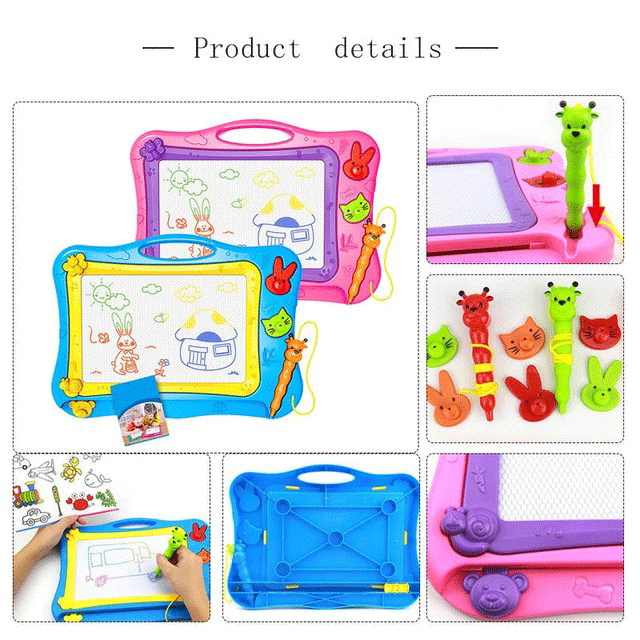 Colorful Magnetic Drawing Board Large Writing Board for Baby Painting Graffiti Erasable Writing Doodle Drawing Boards Toys