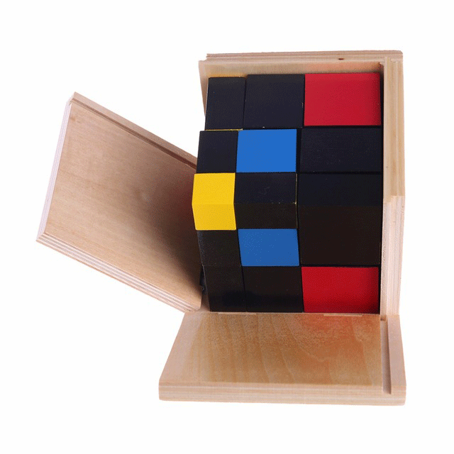 Montessori Early Learning Educational Toys Trinomial wooden cube preschool education for toddlers learning toys great gift