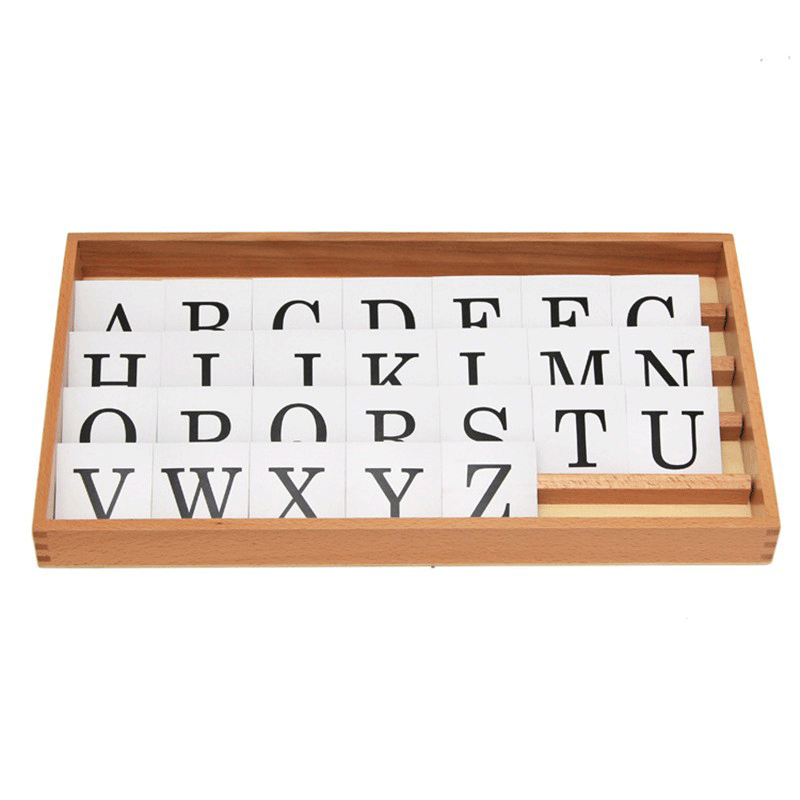 New baby wooden toys Montessori teaching material printed letter box baby early educational toys baby gifts