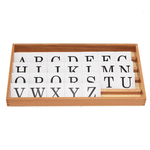 New baby wooden toys Montessori teaching material printed letter box baby early educational toys baby gifts