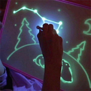 A3 A4 A5 LED drawing board luminous Graffiti Doodle drawing Tablet magic drawing draw with light-funny fluorescent pen educational toys