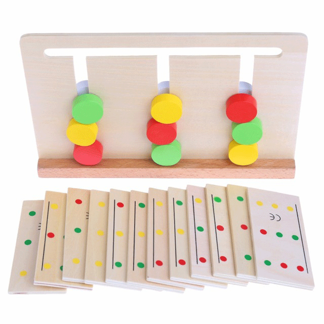 Novelty baby wooden toy Montessori Sensory Material color classification game early educational toy boy