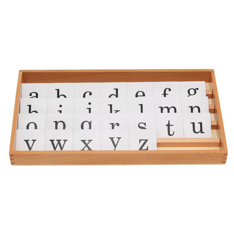 New baby wooden toys Montessori teaching material printed letter box baby early educational toys baby gifts