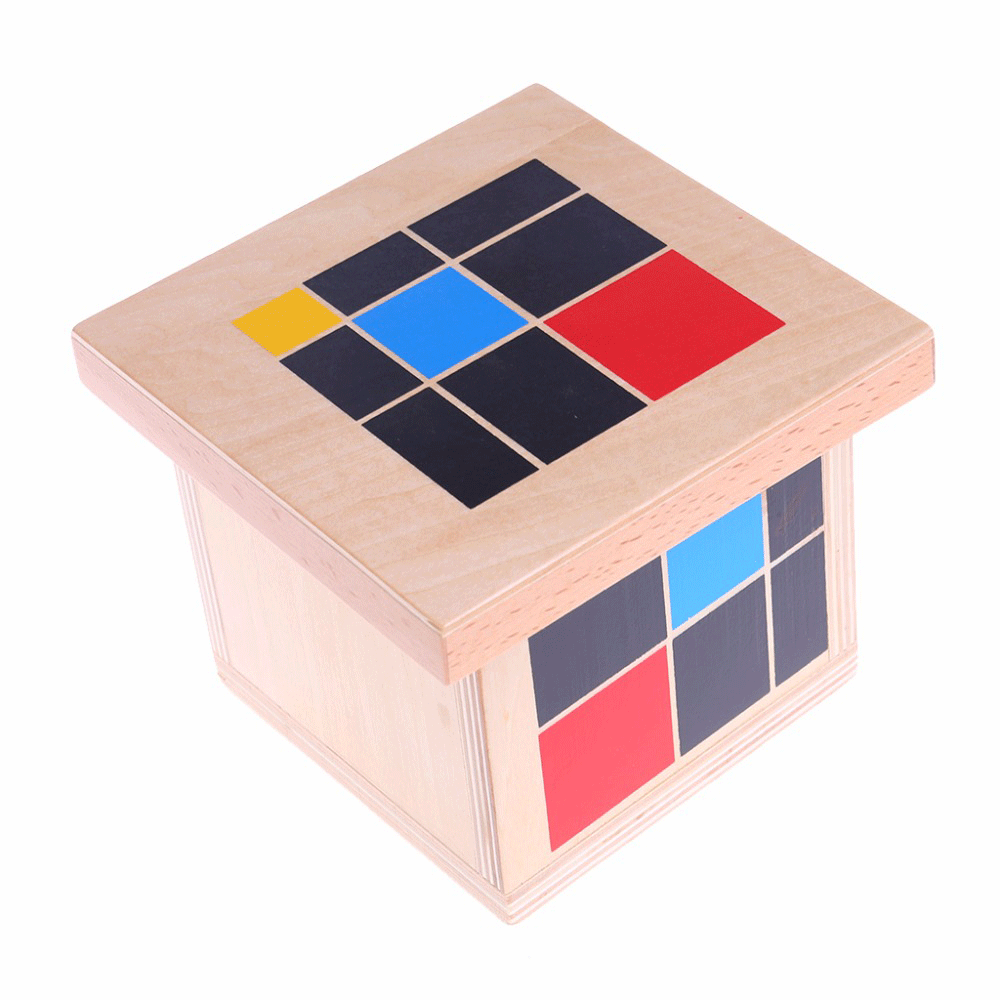 Montessori Early Learning Educational Toys Trinomial wooden cube preschool education for toddlers learning toys great gift