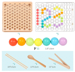 Children's toys Montessori wooden toys hands training brain Clip beads puzzle math game baby early educational toys for children